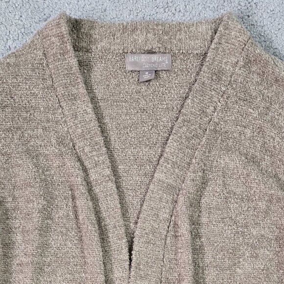 Barefoot Dreams Cozychic Lite Cocoa Open Front Long Cardigan Lounge NOWCL1327 - Picture 4 of 8